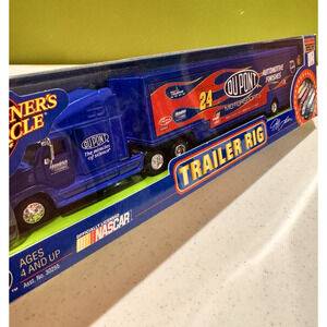 Vtg Nascar Winners Circle Jeff Gordon #24 Dupont Trailer Rig Die-Cast 1:64 Flame